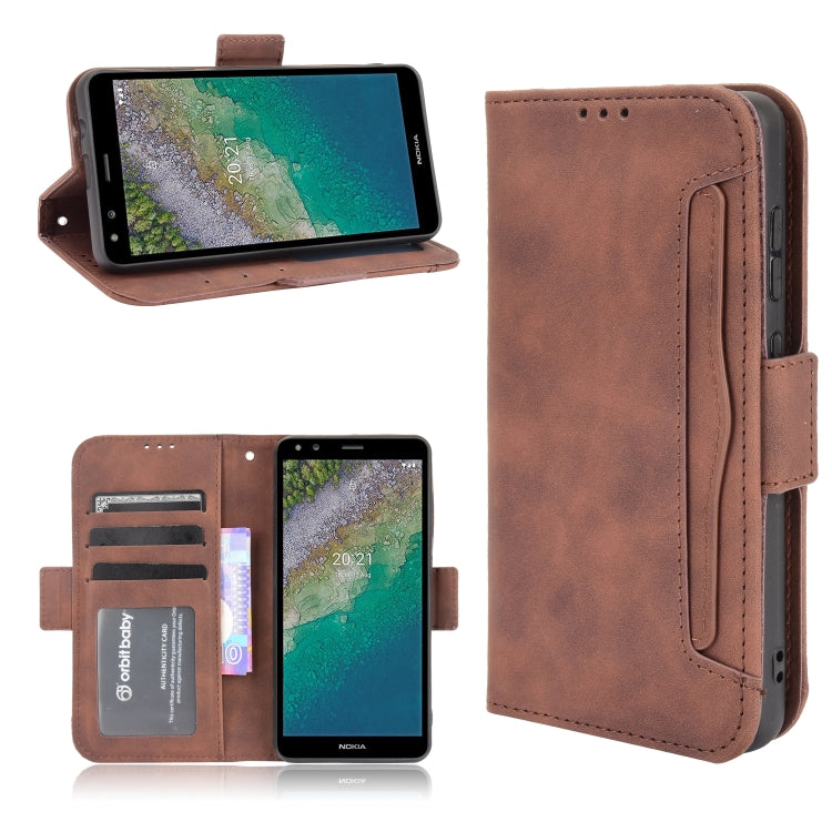 Skin Feel Calf Pattern Horizontal Flip Leather Case with Holder & Card Slots & Photo Frame, For Nokia C01 Plus, For Nokia C10/C20, For Nokia XR20, For Oukitel C21 Pro