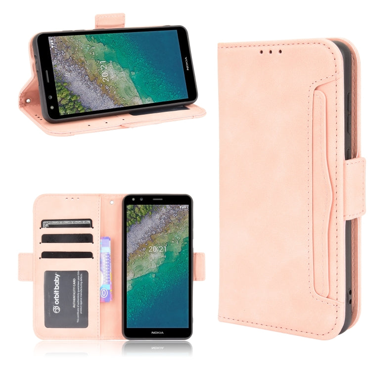 Skin Feel Calf Pattern Horizontal Flip Leather Case with Holder & Card Slots & Photo Frame, For Nokia C01 Plus, For Nokia C10/C20, For Nokia XR20, For Oukitel C21 Pro