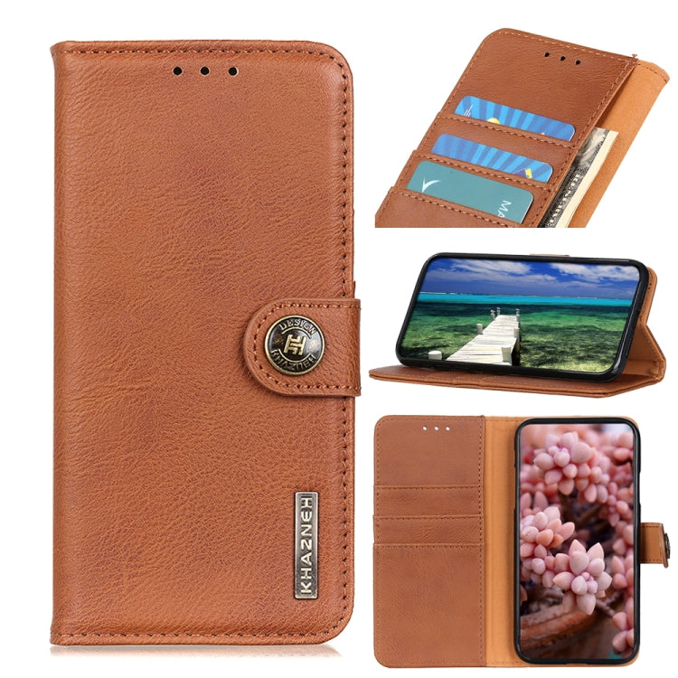 KHAZNEH Cowhide Texture Horizontal Flip Leather Case with Holder & Card Slots & Wallet, For Motorola Edge 20 Lite, For Motorola Edge 20 Pro, For Xiaomi Redmi 10 / Redmi Note 11 4G, For Xiaomi Poco X3 GT