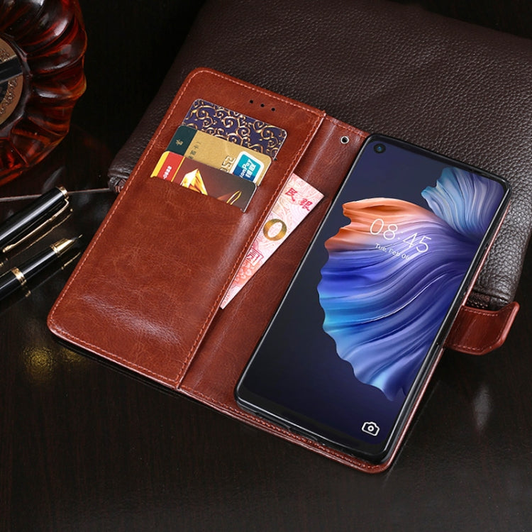 idewei Crazy Horse Texture Horizontal Flip Leather Case with Holder & Card Slots & Wallet, For Tecno Camon 17, For Huawei P50, For Tecno Camon 17P