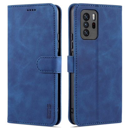 AZNS Skin Feel Calf Texture Horizontal Flip Leather Case with Card Slots & Holder & Wallet, For Xiaomi Redmi Note 9 Pro 5G, For Xiaomi Mi 10T Lite 5G, For Xiaomi Redmi Note 10 Pro 5G, For Xiaomi Poco X3 GT