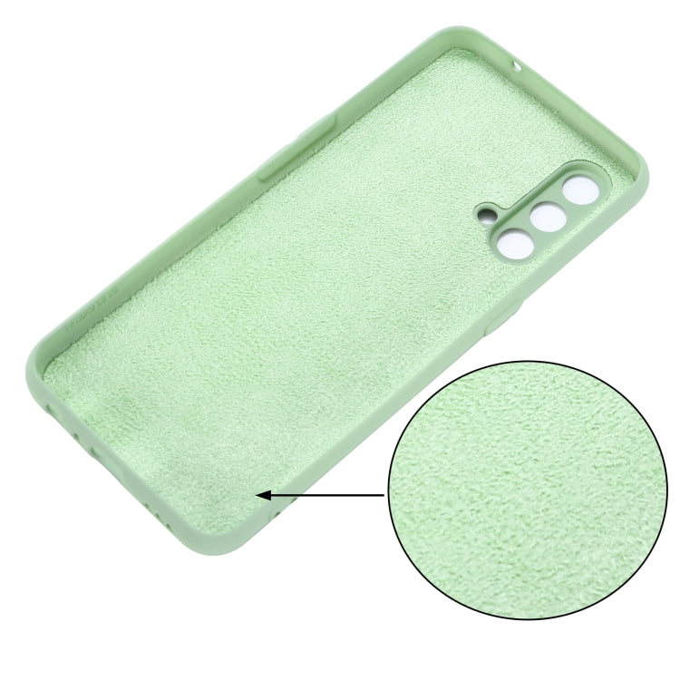 Pure Color Liquid Silicone Shockproof Full Coverage Case, For OnePlus 9R, For OnePlus Nord CE 5G