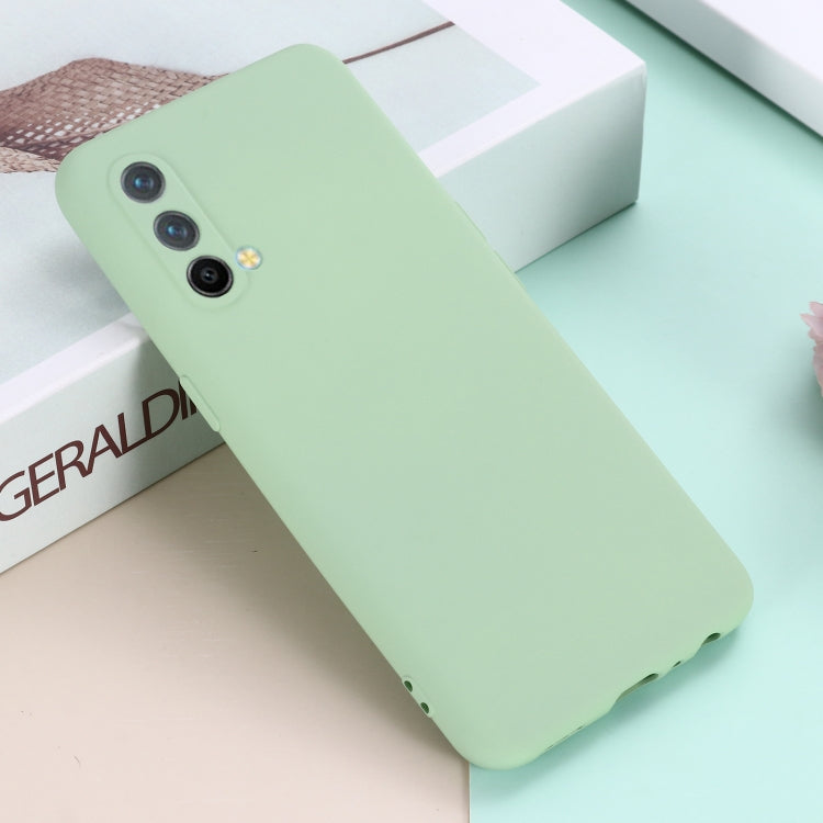 Pure Color Liquid Silicone Shockproof Full Coverage Case, For OnePlus 9R, For OnePlus Nord CE 5G