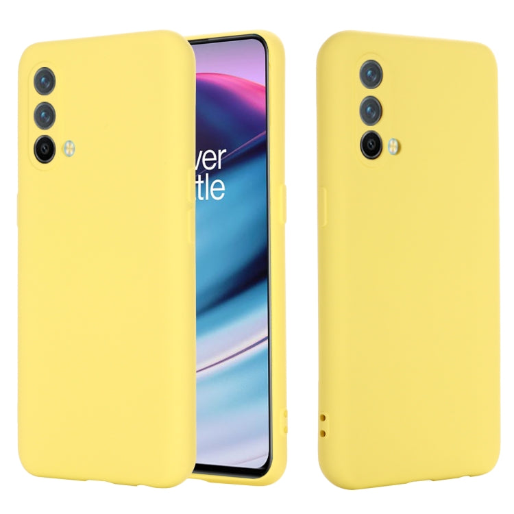 Pure Color Liquid Silicone Shockproof Full Coverage Case, For OnePlus 9R, For OnePlus Nord CE 5G