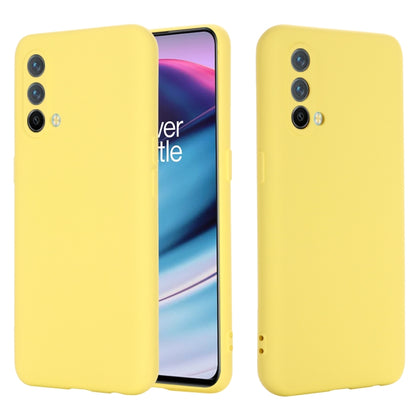 Pure Color Liquid Silicone Shockproof Full Coverage Case, For OnePlus 9R, For OnePlus Nord CE 5G