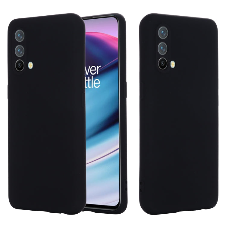 Pure Color Liquid Silicone Shockproof Full Coverage Case, For OnePlus 9R, For OnePlus Nord CE 5G