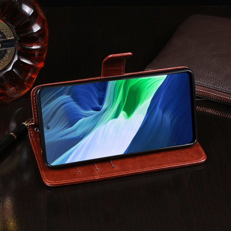 idewei Crazy Horse Texture Horizontal Flip Leather Case with Holder & Card Slots & Wallet, For Infinix Note 10, For Nokia XR20 5G, For OPPO Reno6 Z 5G