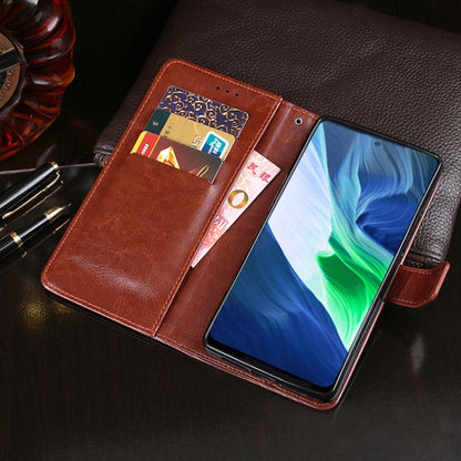 idewei Crazy Horse Texture Horizontal Flip Leather Case with Holder & Card Slots & Wallet, For Infinix Note 10, For Nokia XR20 5G, For OPPO Reno6 Z 5G