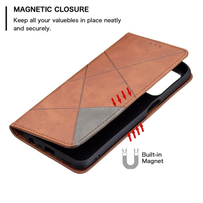 Rhombus Texture Horizontal Flip Magnetic Leather Case with Holder & Card Slots, For OPPO A74 5G / A93 5G / A54 5G, For OPPO A94 4G / Reno 5F / F19 Pro, For OPPO A94 5G / F19 Pro Plus / Reno5 Z 5G, For OPPO Reno5 Pro