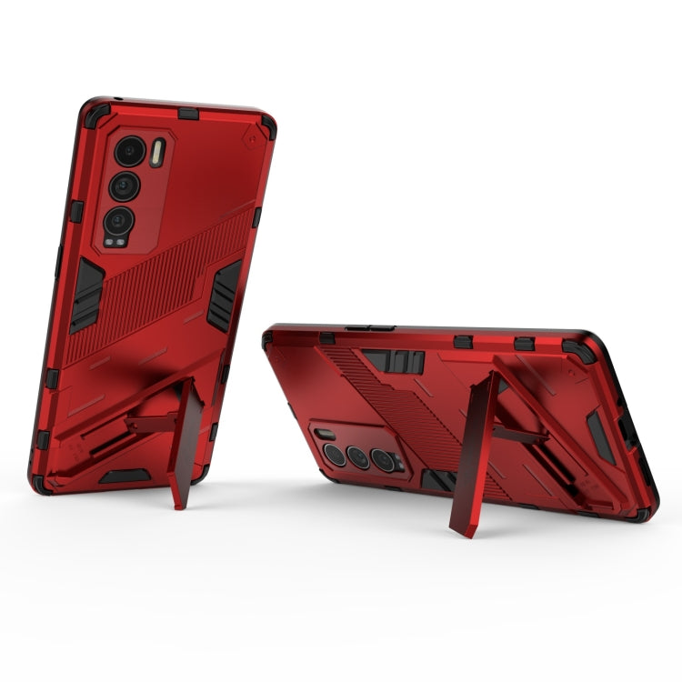 Punk Armor 2 in 1 PC + TPU Shockproof Case with Invisible Holder, For Realme GT Explorer Master, For OPPO Realme GT Explorer Master