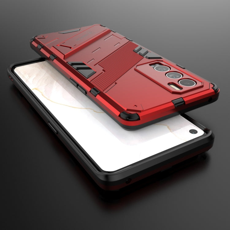 Punk Armor 2 in 1 PC + TPU Shockproof Case with Invisible Holder, For Realme GT Explorer Master, For OPPO Realme GT Explorer Master