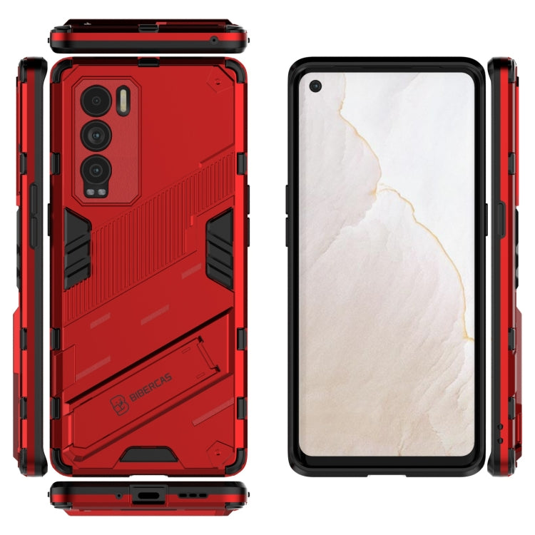Punk Armor 2 in 1 PC + TPU Shockproof Case with Invisible Holder, For Realme GT Explorer Master, For OPPO Realme GT Explorer Master