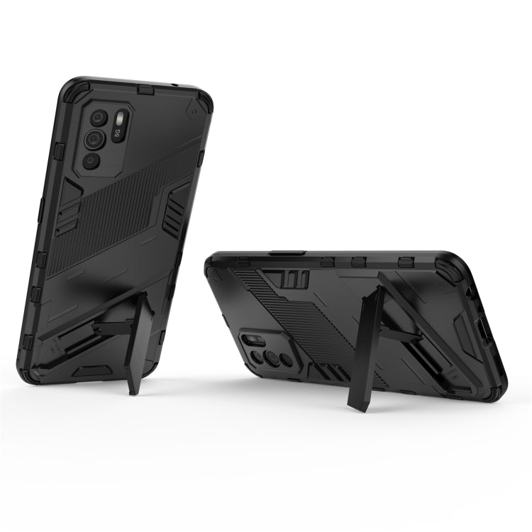 Punk Armor 2 in 1 PC + TPU Shockproof Case with Invisible Holder, For OPPO Reno6 Z, For Huawei nova 8i Foreign Version, For Honor X20