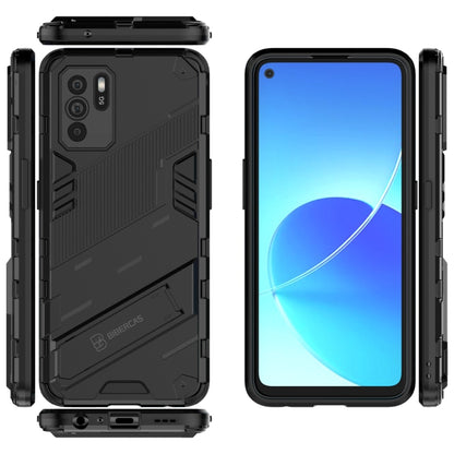 Punk Armor 2 in 1 PC + TPU Shockproof Case with Invisible Holder, For OPPO Reno6 Z, For Huawei nova 8i Foreign Version, For Honor X20