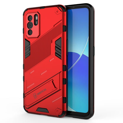 Punk Armor 2 in 1 PC + TPU Shockproof Case with Invisible Holder, For OPPO Reno6 Z, For Huawei nova 8i Foreign Version, For Honor X20