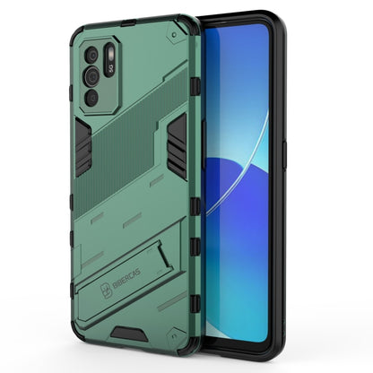 Punk Armor 2 in 1 PC + TPU Shockproof Case with Invisible Holder, For OPPO Reno6 Z, For Huawei nova 8i Foreign Version, For Honor X20
