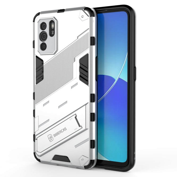 Punk Armor 2 in 1 PC + TPU Shockproof Case with Invisible Holder, For OPPO Reno6 Z, For Huawei nova 8i Foreign Version, For Honor X20