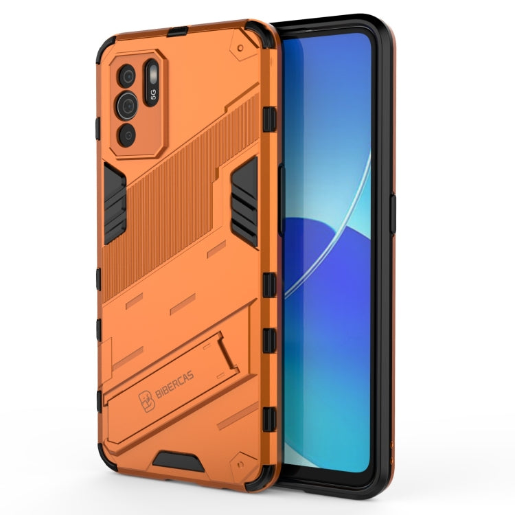 Punk Armor 2 in 1 PC + TPU Shockproof Case with Invisible Holder, For OPPO Reno6 Z, For Huawei nova 8i Foreign Version, For Honor X20