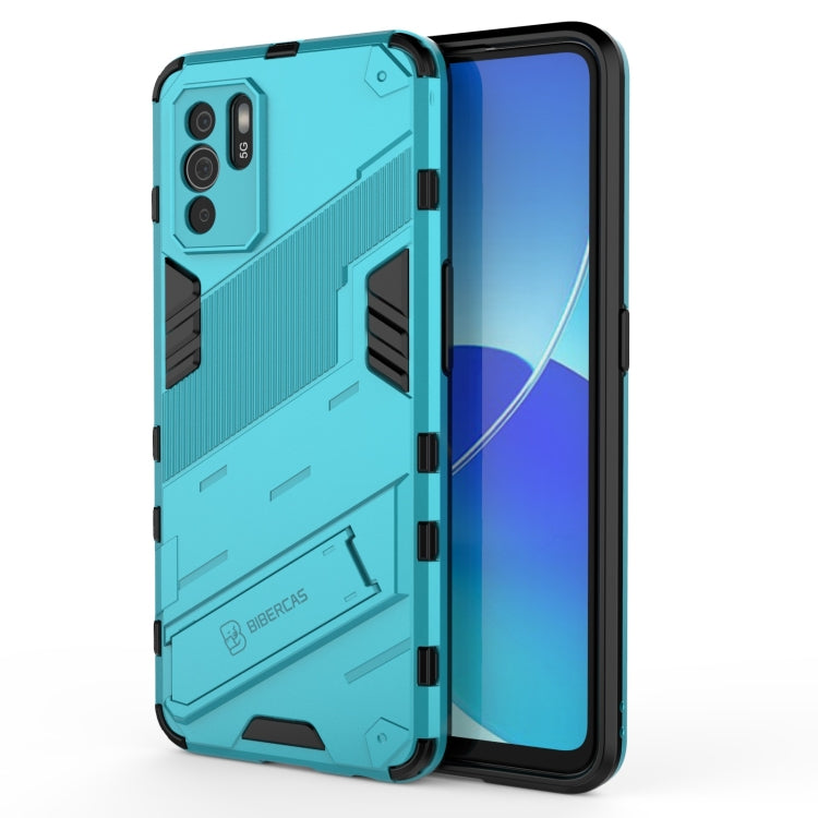 Punk Armor 2 in 1 PC + TPU Shockproof Case with Invisible Holder, For OPPO Reno6 Z, For Huawei nova 8i Foreign Version, For Honor X20