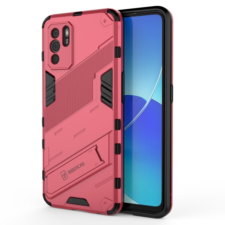 Punk Armor 2 in 1 PC + TPU Shockproof Case with Invisible Holder, For OPPO Reno6 Z, For Huawei nova 8i Foreign Version, For Honor X20