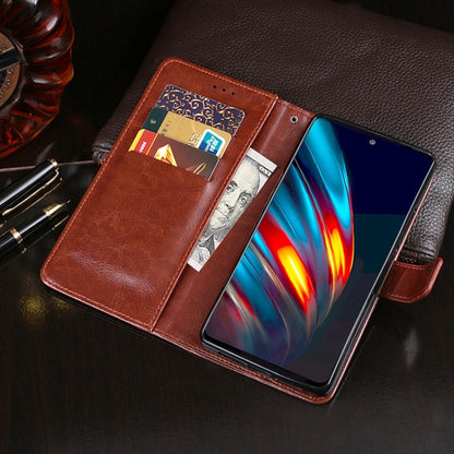 idewei Crazy Horse Texture Horizontal Flip Leather Case with Holder & Card Slots & Wallet, For Tecno Pova 2, For vivo iQOO 8 Pro, For ZTE Axon 11 5G, For ZTE Blade A31