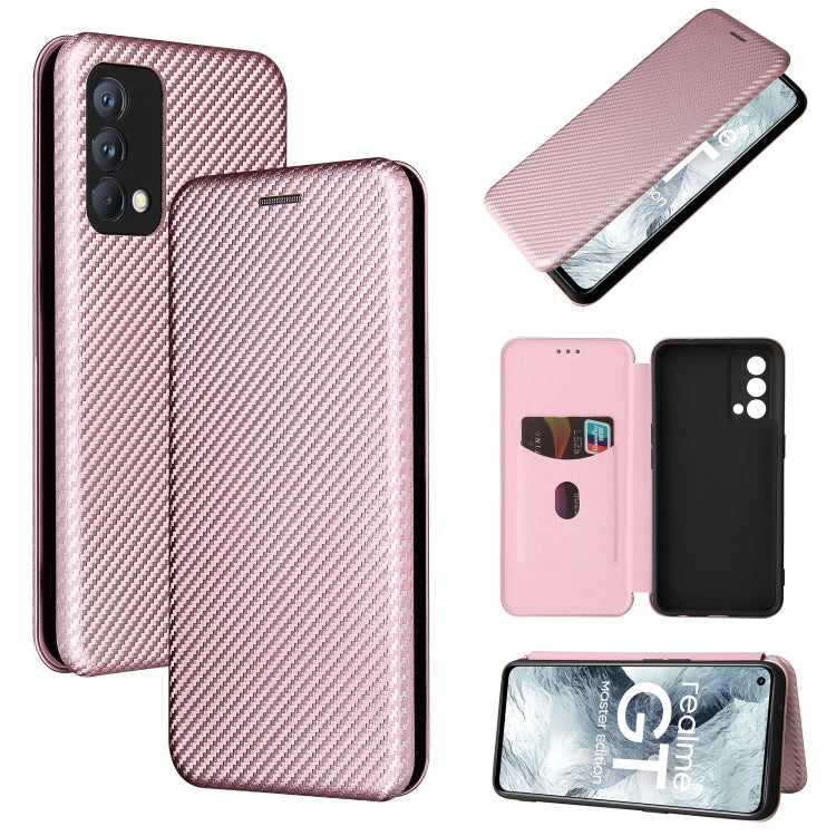 Carbon Fiber Texture Magnetic Horizontal Flip TPU + PC + PU Leather Case with Card Slot, For OPPO Realme GT Master, For OPPO Reno6 Z, For Motorola Edge 20 Lite, For Xiaomi Redmi 10