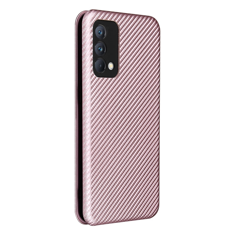 Carbon Fiber Texture Magnetic Horizontal Flip TPU + PC + PU Leather Case with Card Slot, For OPPO Realme GT Master, For OPPO Reno6 Z, For Motorola Edge 20 Lite, For Xiaomi Redmi 10
