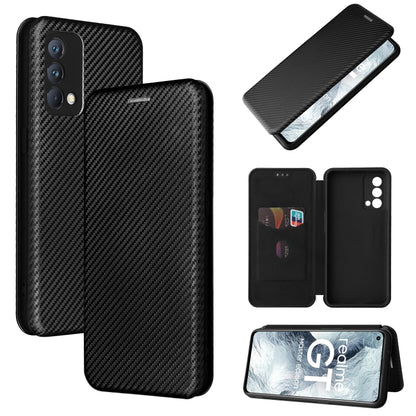Carbon Fiber Texture Magnetic Horizontal Flip TPU + PC + PU Leather Case with Card Slot, For OPPO Realme GT Master, For OPPO Reno6 Z, For Motorola Edge 20 Lite, For Xiaomi Redmi 10