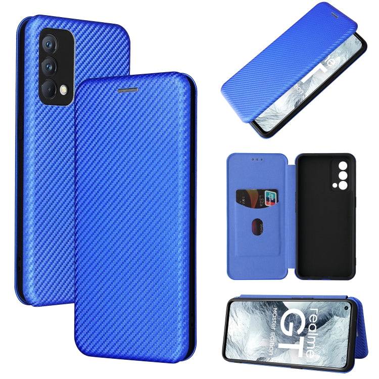 Carbon Fiber Texture Magnetic Horizontal Flip TPU + PC + PU Leather Case with Card Slot, For OPPO Realme GT Master, For OPPO Reno6 Z, For Motorola Edge 20 Lite, For Xiaomi Redmi 10