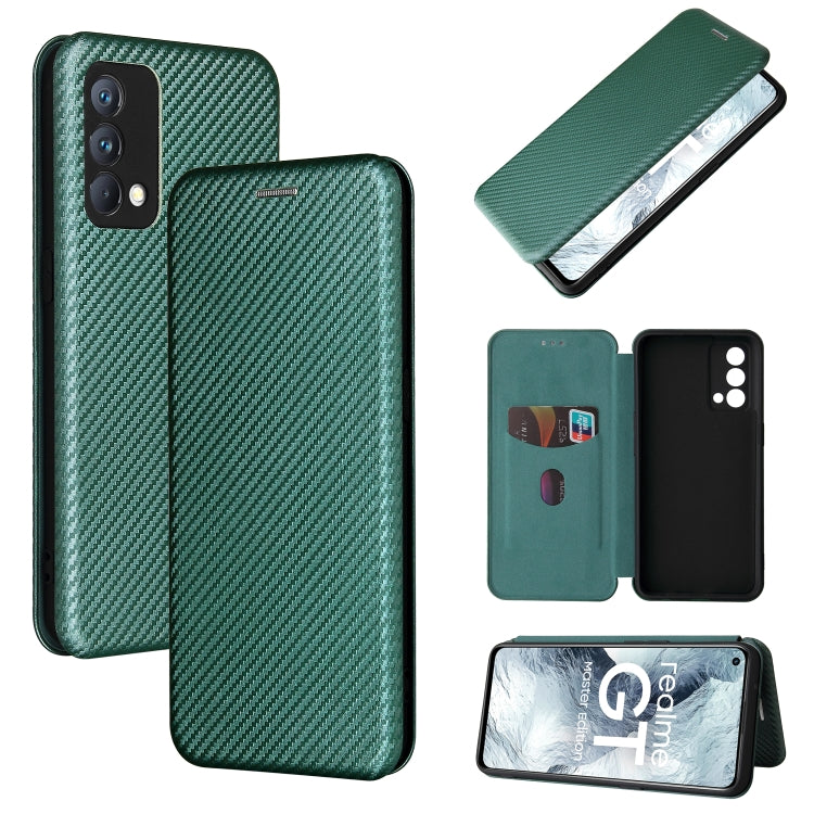 Carbon Fiber Texture Magnetic Horizontal Flip TPU + PC + PU Leather Case with Card Slot, For OPPO Realme GT Master, For OPPO Reno6 Z, For Motorola Edge 20 Lite, For Xiaomi Redmi 10