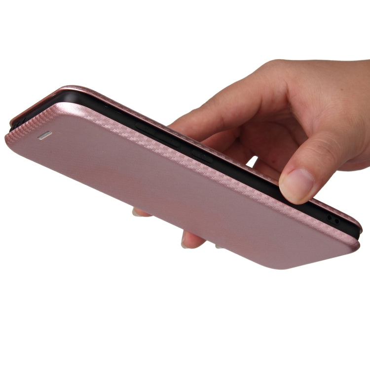 Carbon Fiber Texture Magnetic Horizontal Flip TPU + PC + PU Leather Case with Card Slot, For Xiaomi Mix 4