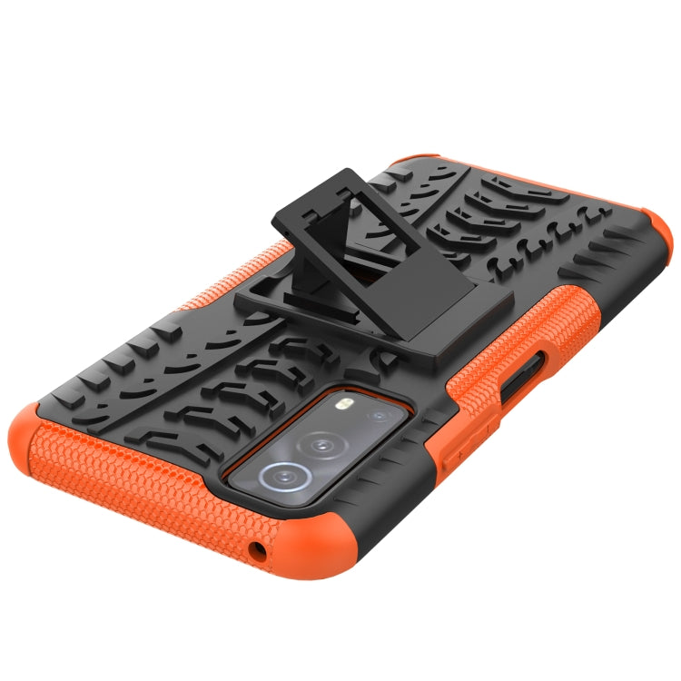 Tire Texture Shockproof TPU+PC Protective Case with Holder, For OnePlus Nord 2 5G, For OPPO A94 4G, For OPPO Realme V13 5G, For Sony Xperia 1 III, For Vivo iQOO Z3