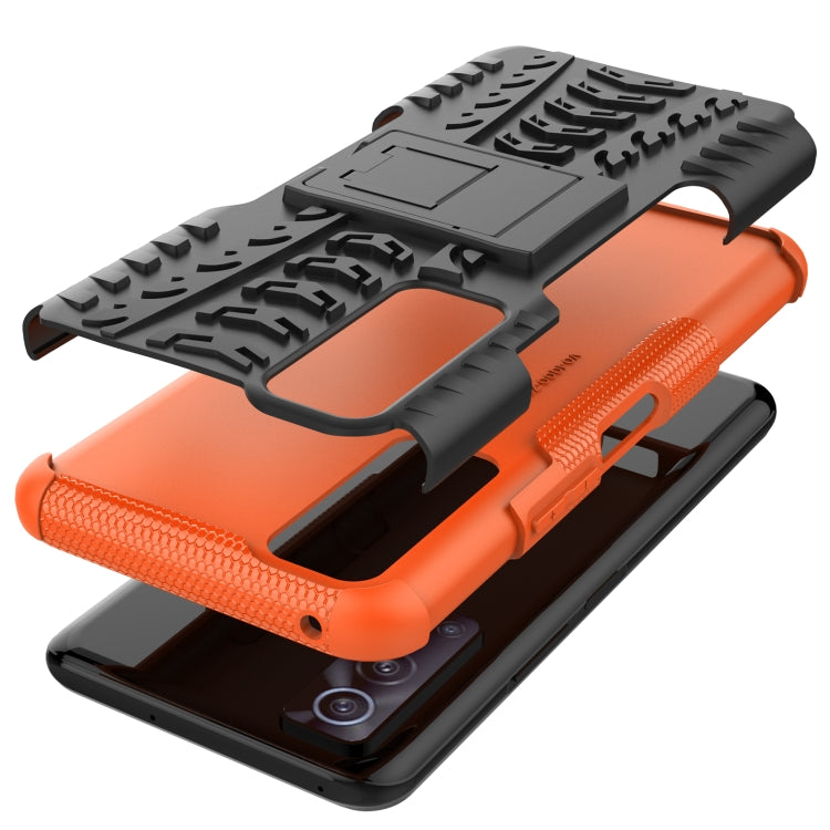 Tire Texture Shockproof TPU+PC Protective Case with Holder, For OnePlus Nord 2 5G, For OPPO A94 4G, For OPPO Realme V13 5G, For Sony Xperia 1 III, For Vivo iQOO Z3