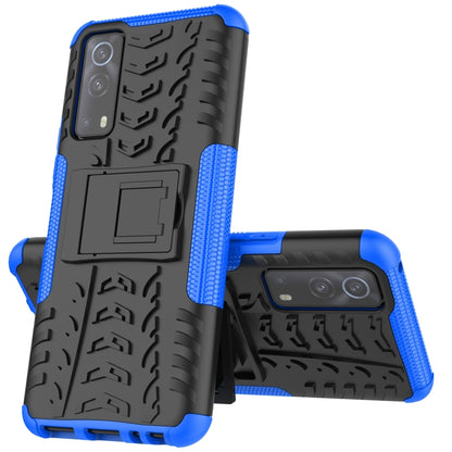 Tire Texture Shockproof TPU+PC Protective Case with Holder, For OnePlus Nord 2 5G, For OPPO A94 4G, For OPPO Realme V13 5G, For Sony Xperia 1 III, For Vivo iQOO Z3