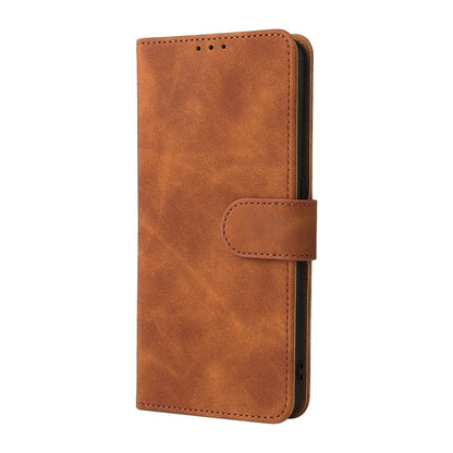 Solid Color Skin Feel Magnetic Buckle Horizontal Flip Calf Texture PU Leather Case with Holder & Card Slots & Wallet, For OPPO Reno 6Z