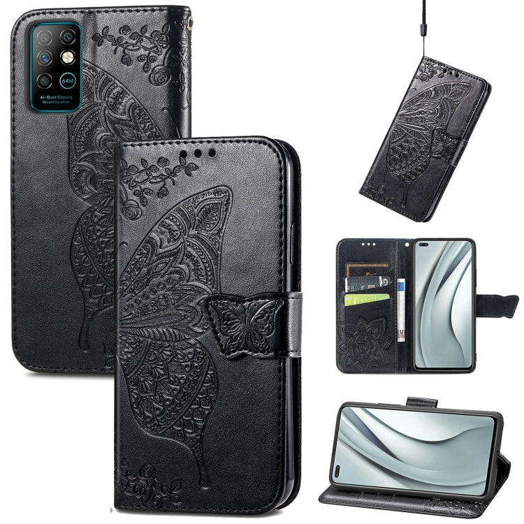 Butterfly Love Flowers Embossed Horizontal Flip Leather Case with Holder & Card Slots & Wallet & Lanyard, For Infinix Note 8, For Infinix Note 10, For vivo IQOO Neo 3