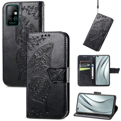 Butterfly Love Flowers Embossed Horizontal Flip Leather Case with Holder & Card Slots & Wallet & Lanyard, For Infinix Note 8, For Infinix Note 10, For vivo IQOO Neo 3