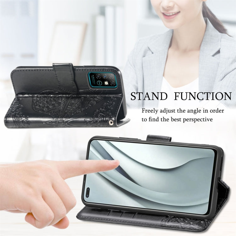 Butterfly Love Flowers Embossed Horizontal Flip Leather Case with Holder & Card Slots & Wallet & Lanyard, For Infinix Note 8, For Infinix Note 10, For vivo IQOO Neo 3