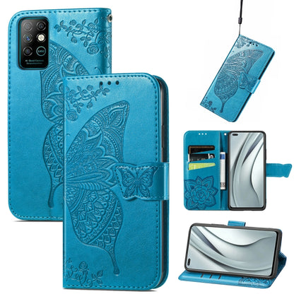 Butterfly Love Flowers Embossed Horizontal Flip Leather Case with Holder & Card Slots & Wallet & Lanyard, For Infinix Note 8, For Infinix Note 10, For vivo IQOO Neo 3