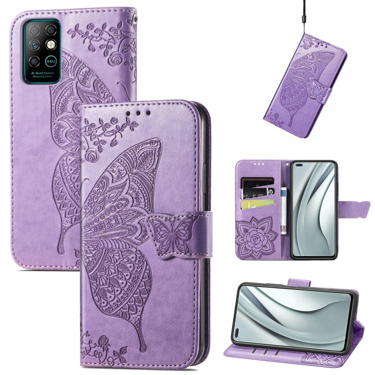 Butterfly Love Flowers Embossed Horizontal Flip Leather Case with Holder & Card Slots & Wallet & Lanyard, For Infinix Note 8, For Infinix Note 10, For vivo IQOO Neo 3