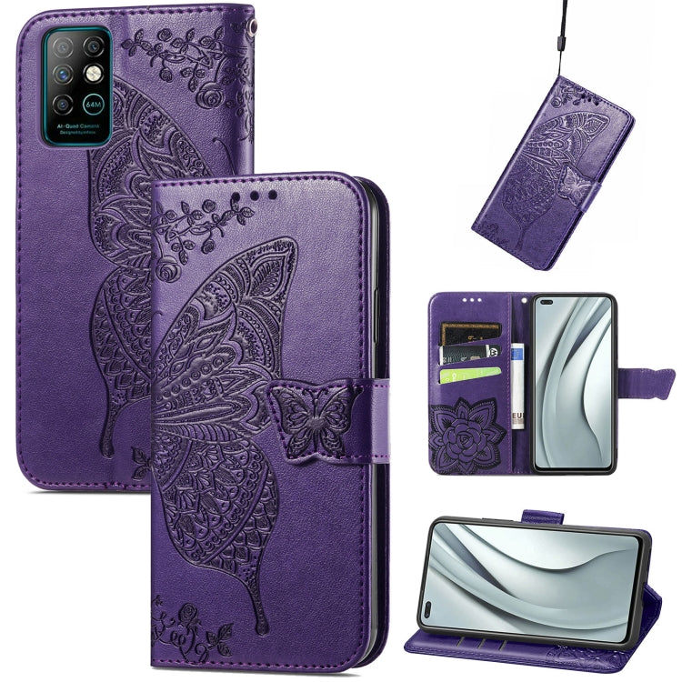 Butterfly Love Flowers Embossed Horizontal Flip Leather Case with Holder & Card Slots & Wallet & Lanyard, For Infinix Note 8, For Infinix Note 10, For vivo IQOO Neo 3