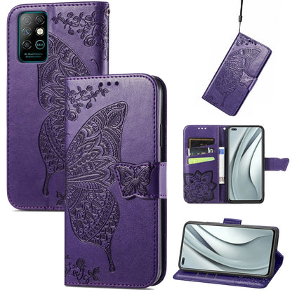 Butterfly Love Flowers Embossed Horizontal Flip Leather Case with Holder & Card Slots & Wallet & Lanyard, For Infinix Note 8, For Infinix Note 10, For vivo IQOO Neo 3