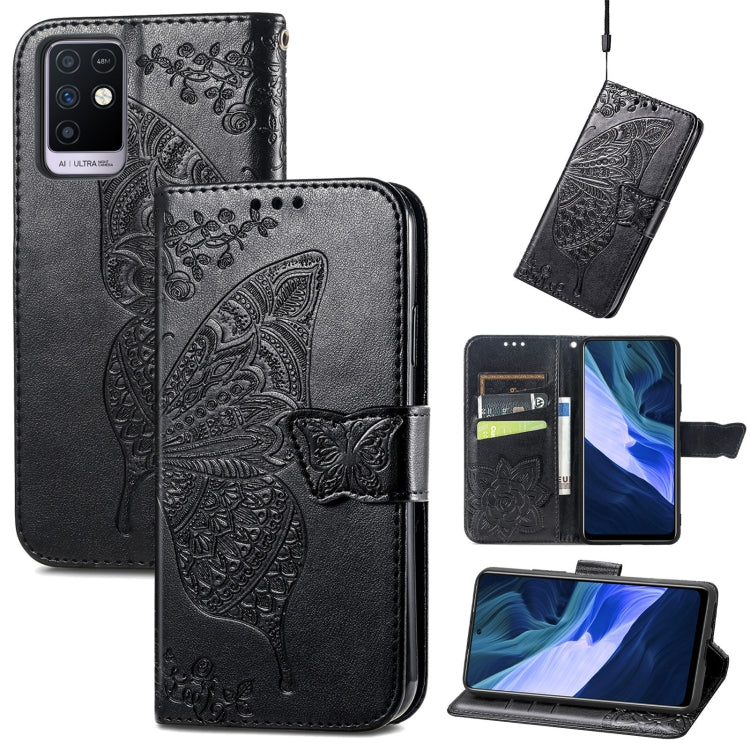 Butterfly Love Flowers Embossed Horizontal Flip Leather Case with Holder & Card Slots & Wallet & Lanyard, For Infinix Note 8, For Infinix Note 10, For vivo IQOO Neo 3