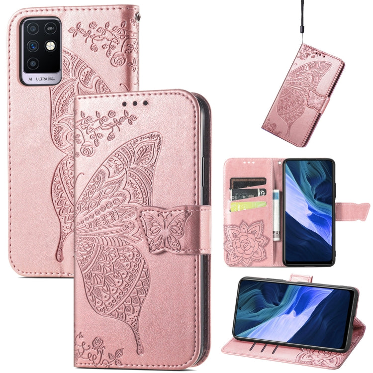 Butterfly Love Flowers Embossed Horizontal Flip Leather Case with Holder & Card Slots & Wallet & Lanyard, For Infinix Note 8, For Infinix Note 10, For vivo IQOO Neo 3
