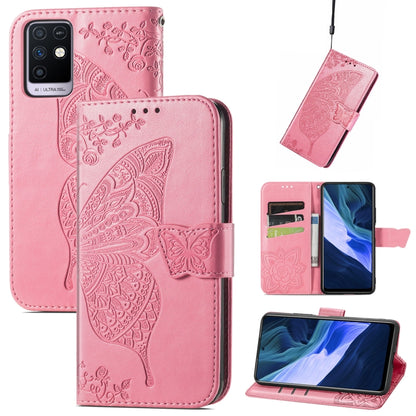 Butterfly Love Flowers Embossed Horizontal Flip Leather Case with Holder & Card Slots & Wallet & Lanyard, For Infinix Note 8, For Infinix Note 10, For vivo IQOO Neo 3