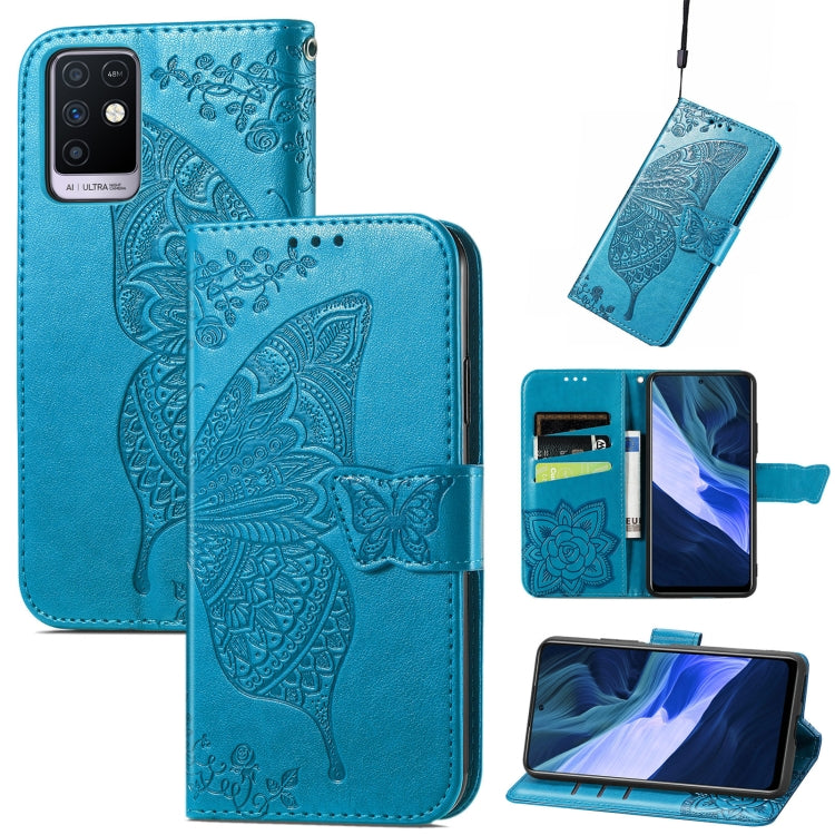 Butterfly Love Flowers Embossed Horizontal Flip Leather Case with Holder & Card Slots & Wallet & Lanyard, For Infinix Note 8, For Infinix Note 10, For vivo IQOO Neo 3
