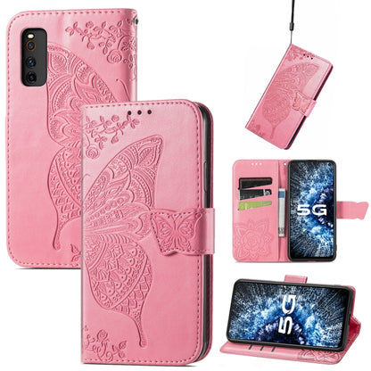 Butterfly Love Flowers Embossed Horizontal Flip Leather Case with Holder & Card Slots & Wallet & Lanyard, For Infinix Note 8, For Infinix Note 10, For vivo IQOO Neo 3