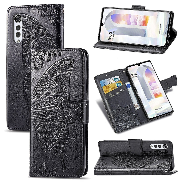 Butterfly Love Flowers Embossed Horizontal Flip Leather Case with Holder & Card Slots & Wallet & Lanyard, For LG Velvet 2 Pro, For Motorola Edge 20 Pro, For OPPO Reno 6Z