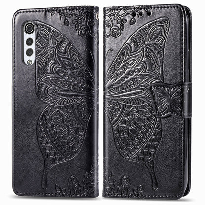 Butterfly Love Flowers Embossed Horizontal Flip Leather Case with Holder & Card Slots & Wallet & Lanyard, For LG Velvet 2 Pro, For Motorola Edge 20 Pro, For OPPO Reno 6Z