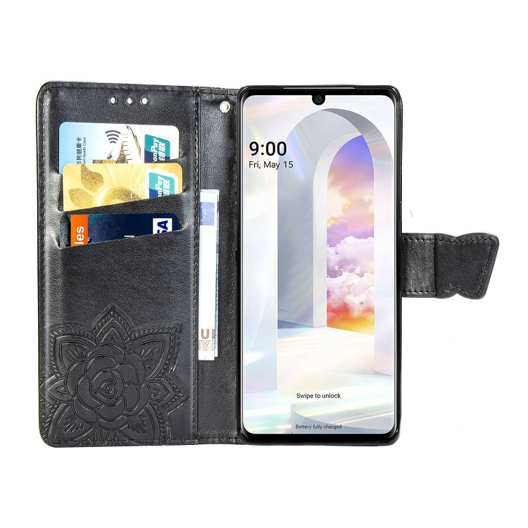 Butterfly Love Flowers Embossed Horizontal Flip Leather Case with Holder & Card Slots & Wallet & Lanyard, For LG Velvet 2 Pro, For Motorola Edge 20 Pro, For OPPO Reno 6Z
